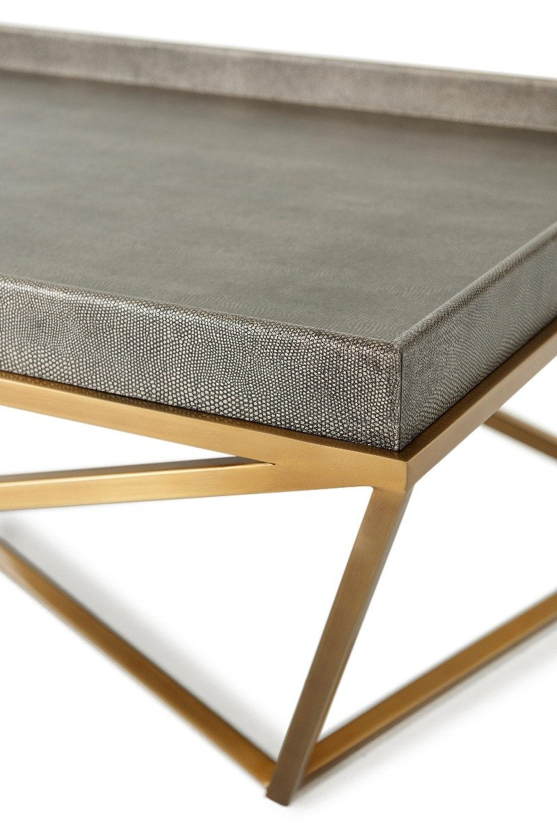 Theodore Alexander Tray Coffee Table Crazy X in Tempest