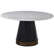 Theodore Alexander Westcott Dining Table in Bianco Marble