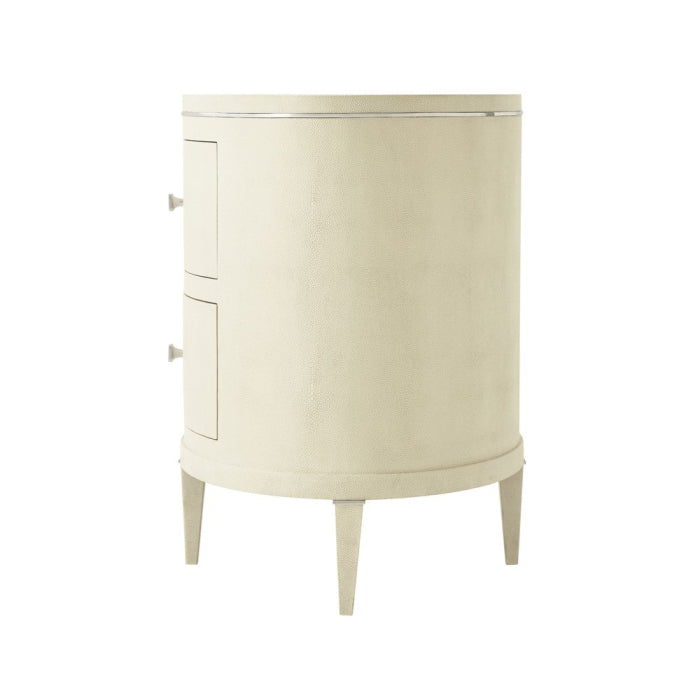 Theodore Alexander Eli Bedside Chest in Overcast Finish
