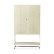Theodore Alexander Cabinet Townsend Bar in Overcast   Nicholas John Interiors