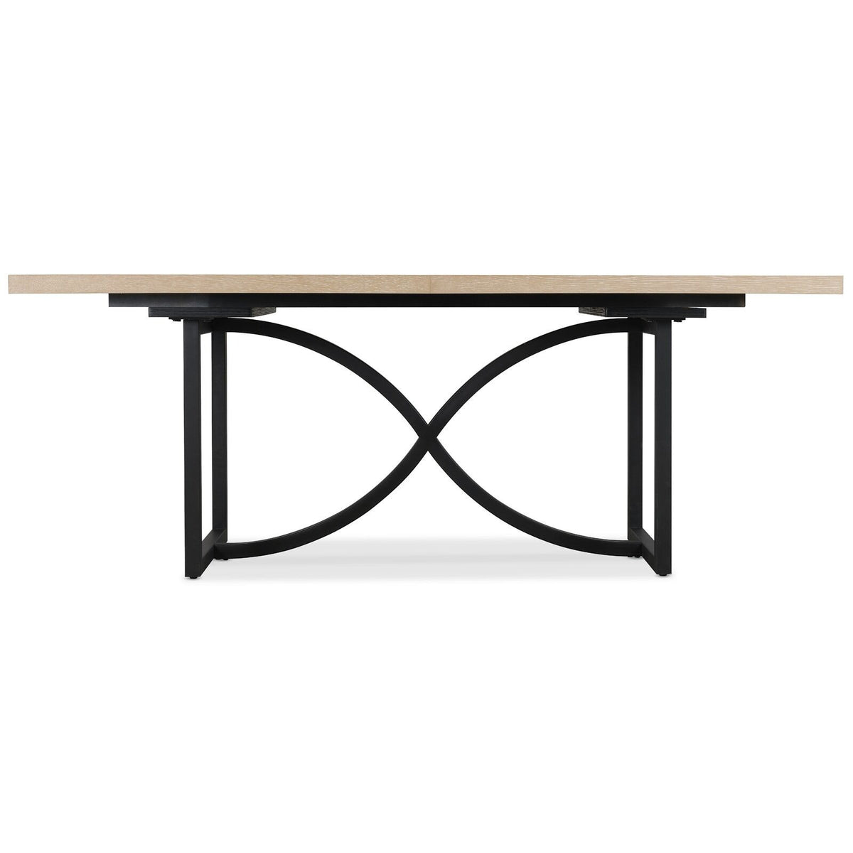 Hooker Furniture Tranquillity Rectangle Extending Dining Table with Metal Base 204-260cm