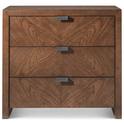 Theodore Alexander Catalina Three Drawer Nightstand in Earth Finish