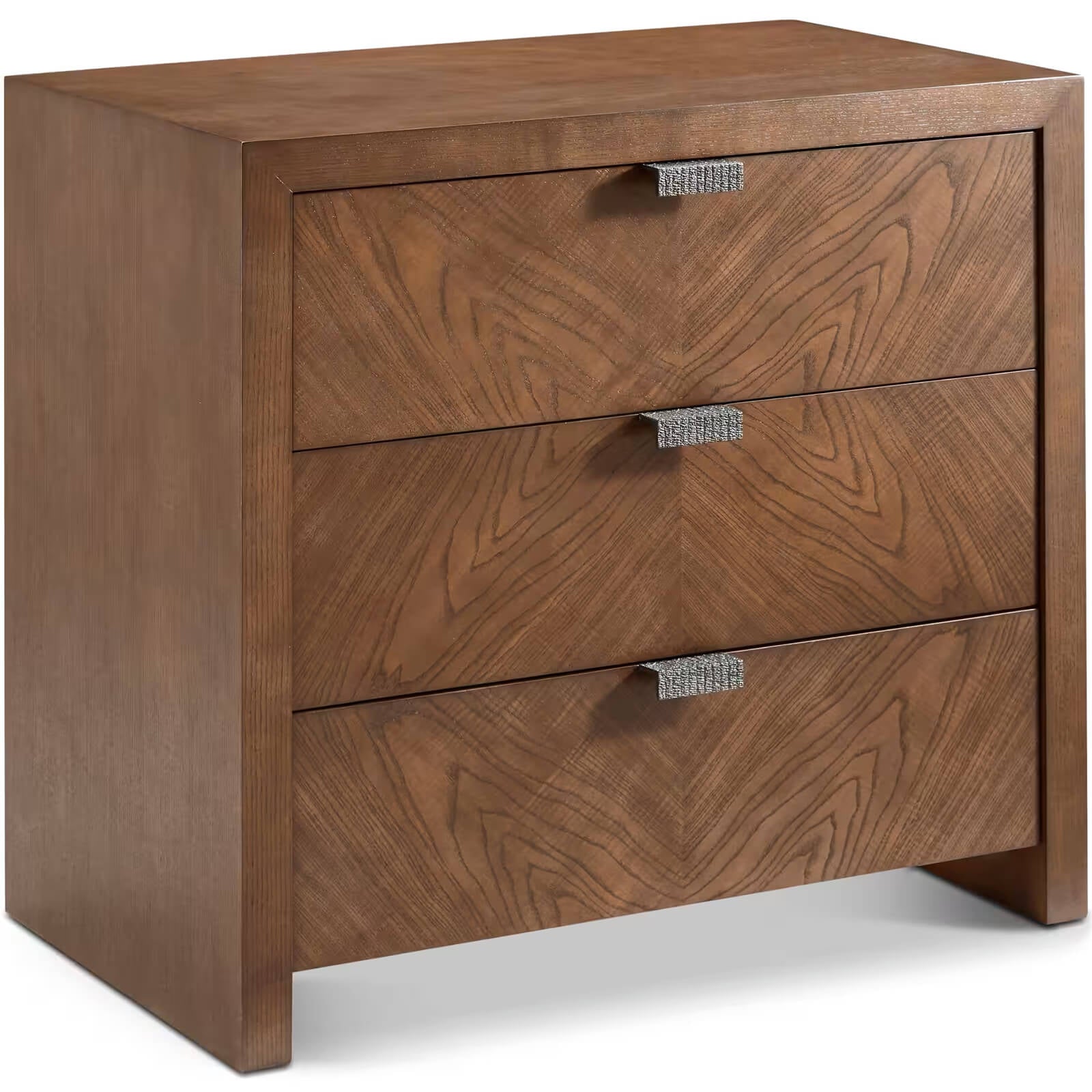 Theodore Alexander Catalina Three Drawer Nightstand in Earth Finish