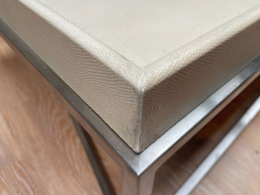 Theodore Alexander Crazy X Tray Coffee Table in Overcast