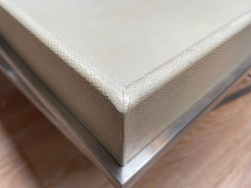 Theodore Alexander Crazy X Tray Coffee Table in Overcast