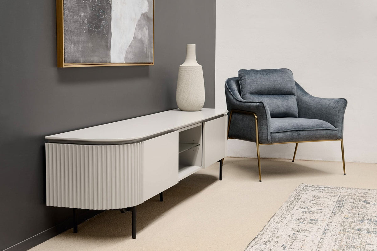 Tommy Franks Lantine TV Unit - Beige   Nicholas John Interiors