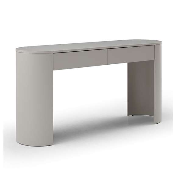 Oakura Console - Matte Beige   Nicholas John Interiors