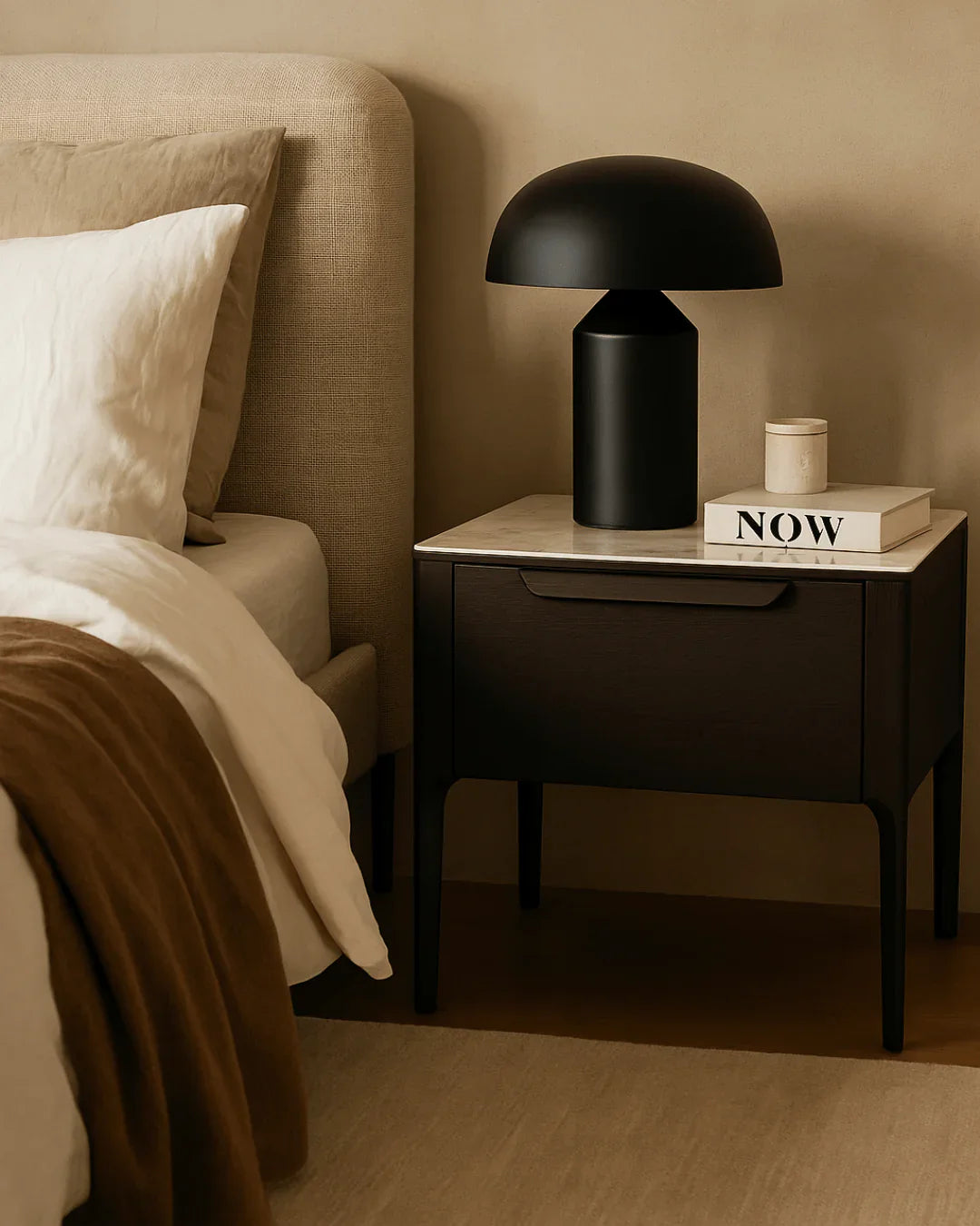 Tommy Franks Palmetto - Bedside Table/Nightstand - Grey Wash Oak