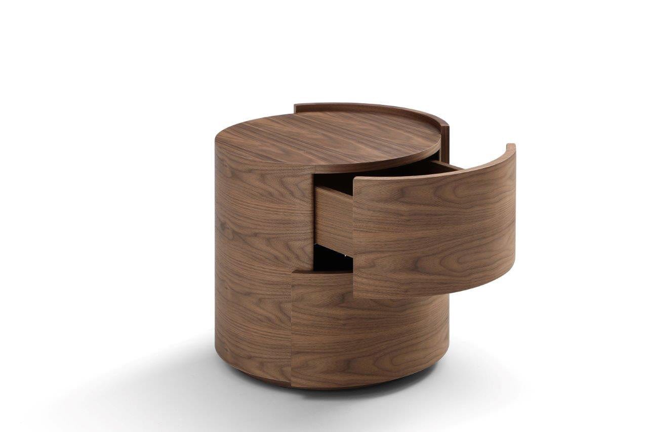 Tommy Franks Dexter Bedside Table - Walnut - Pair