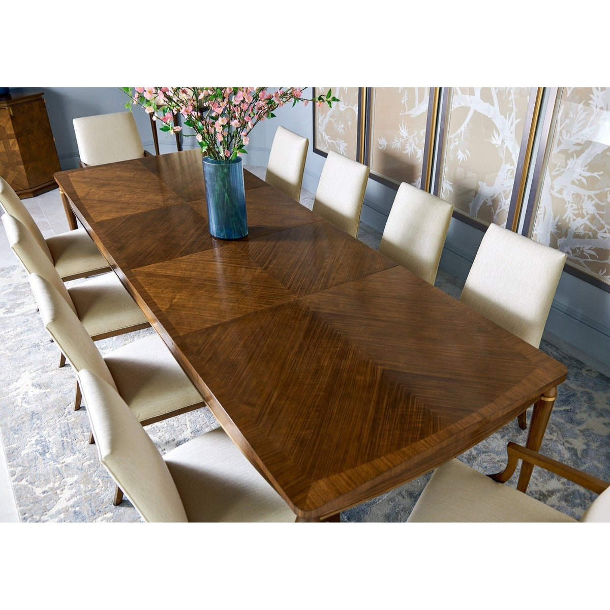 Jonathan Charles Toulouse Walnut Extending Dining Table 182-305cm