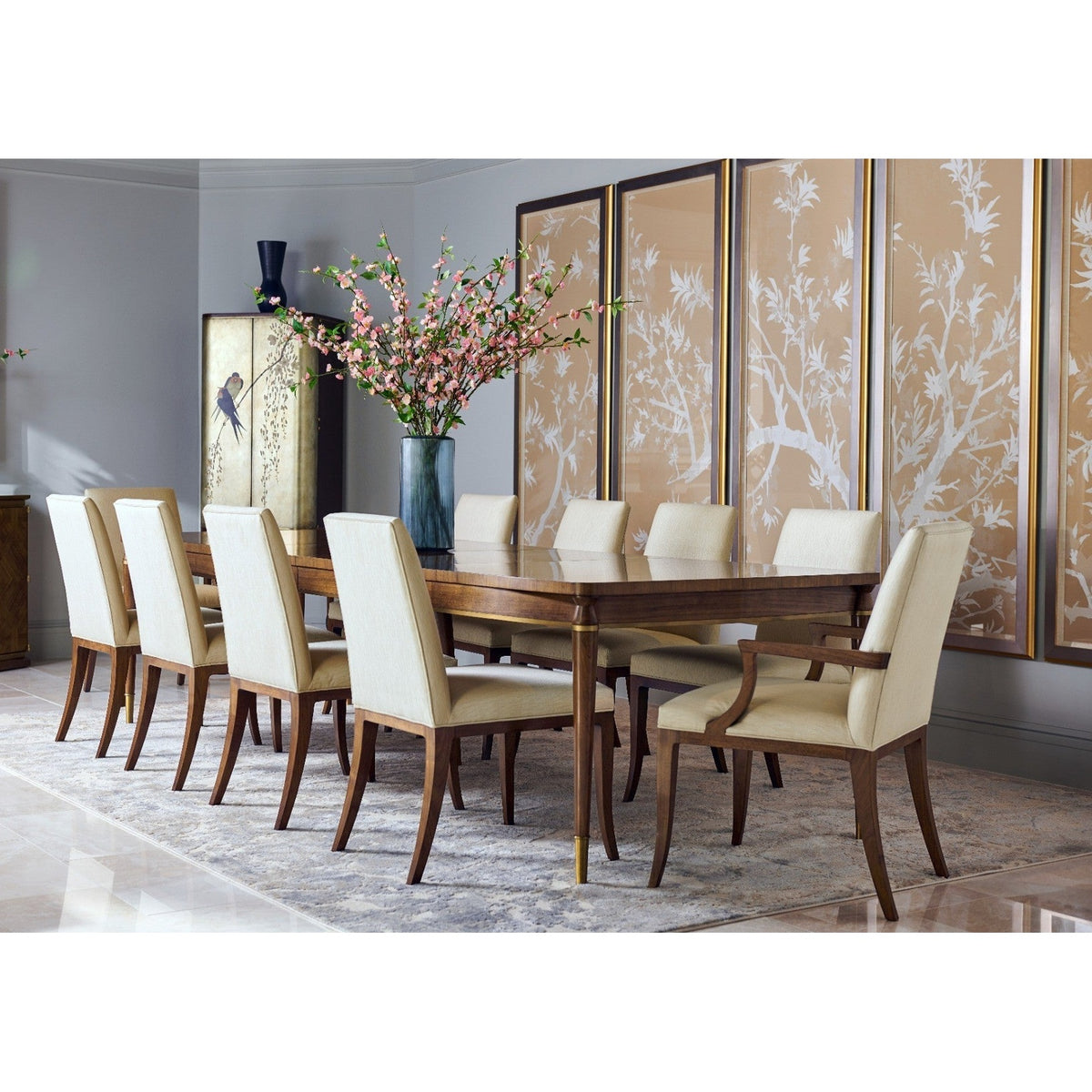 Jonathan Charles Toulouse Walnut Extending Dining Table 182-305cm