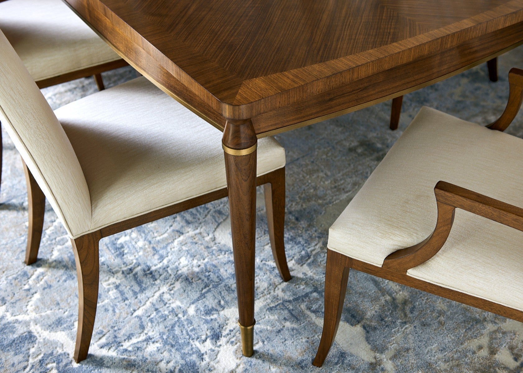 Jonathan Charles Toulouse Walnut Extending Dining Table 182-305cm