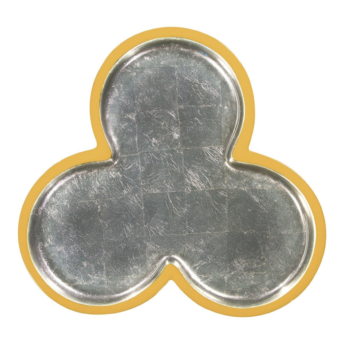 Jonathan Charles Accent Table Trefoil Cut Out - Peking Yellow