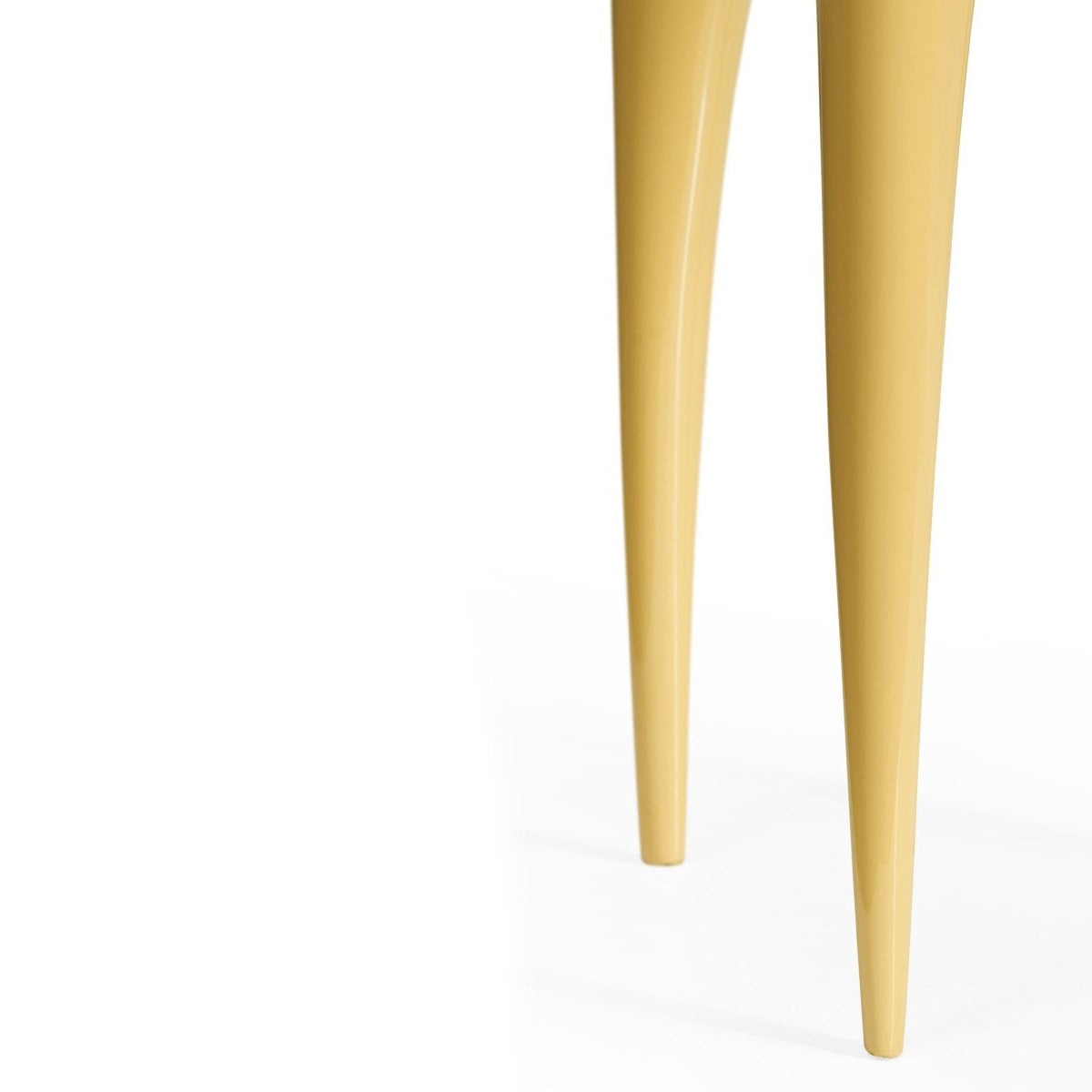 Jonathan Charles Accent Table Trefoil Cut Out - Peking Yellow