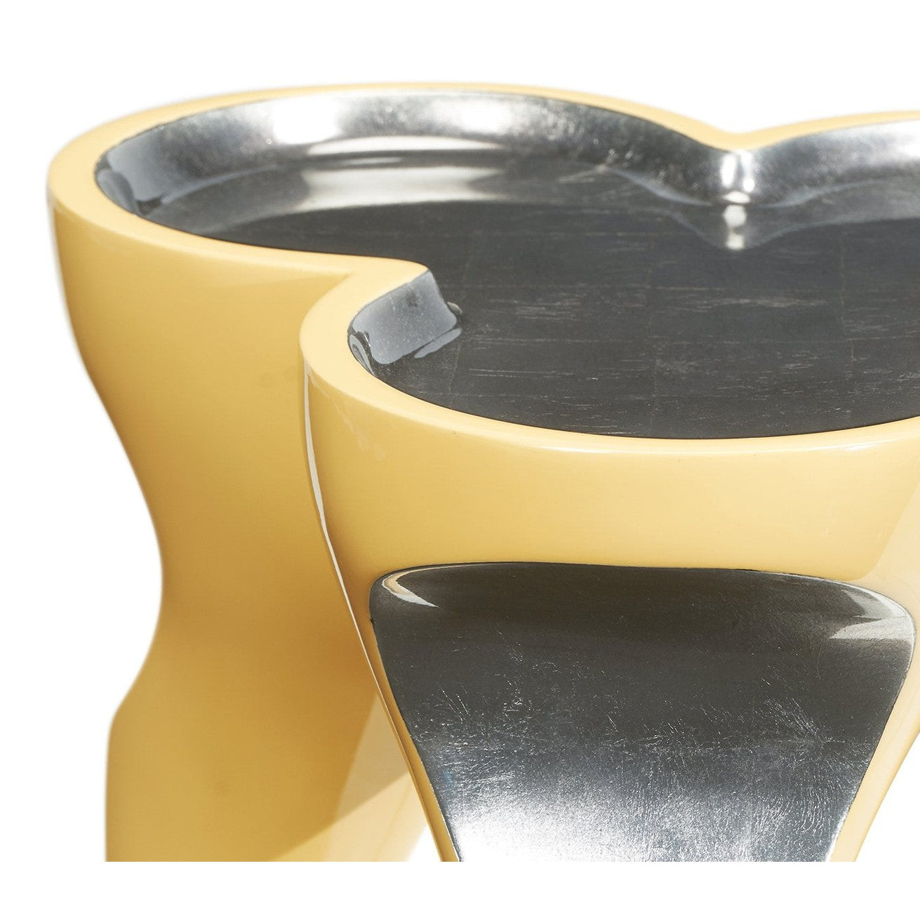 Jonathan Charles Accent Table Trefoil Cut Out - Peking Yellow