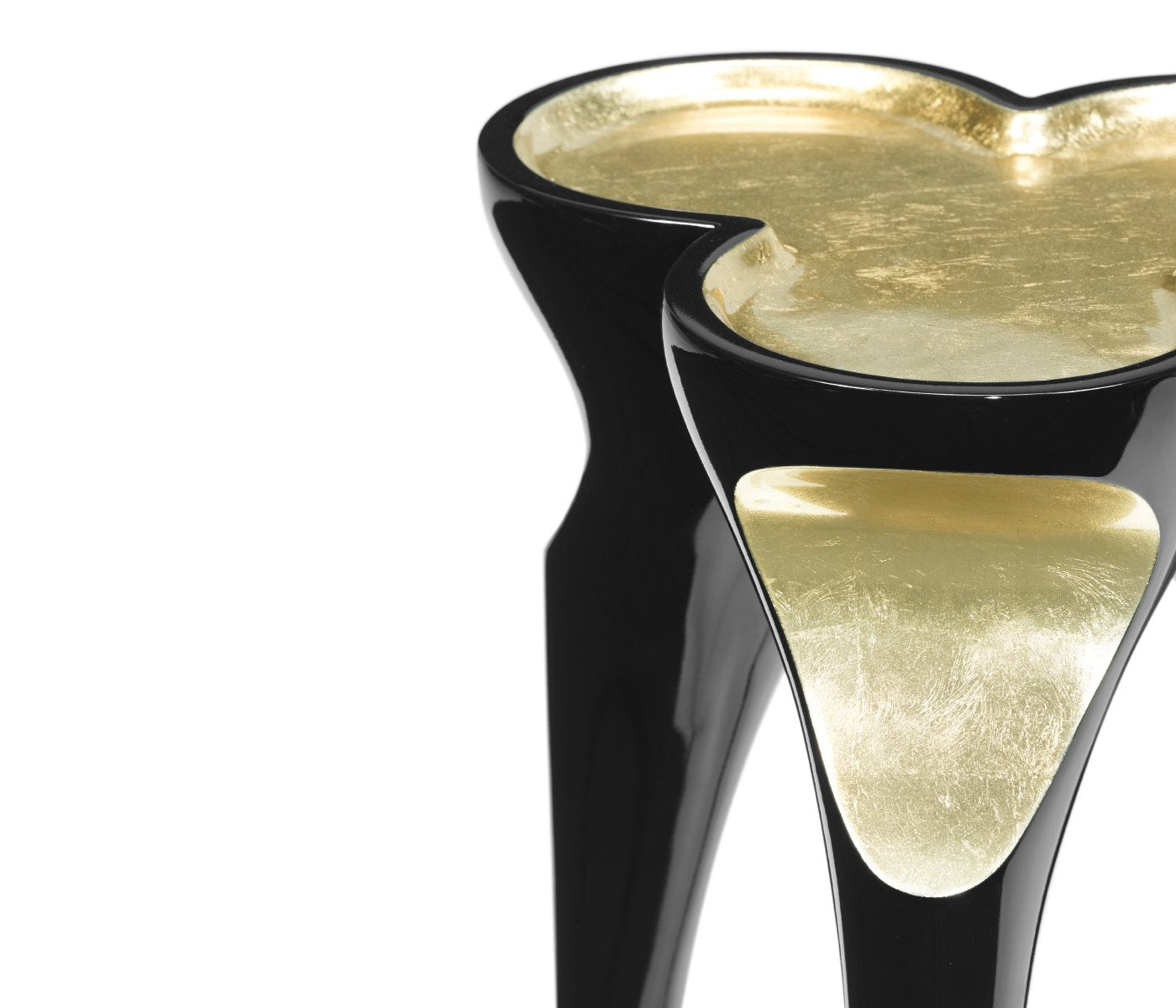 Jonathan Charles Accent Table Trefoil Cut Out - Smoky Black
