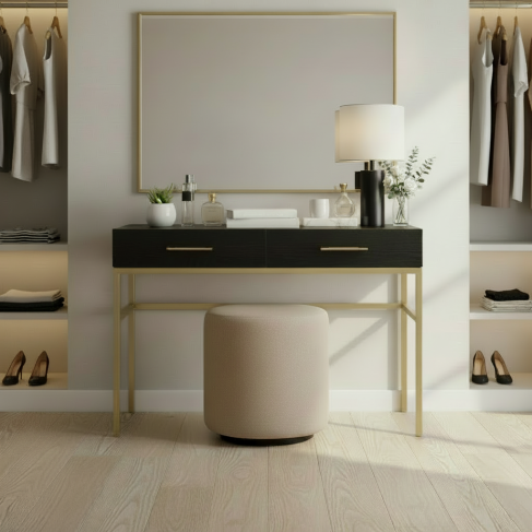 Twenty10 Design Tulip Black Oak Dressing Table