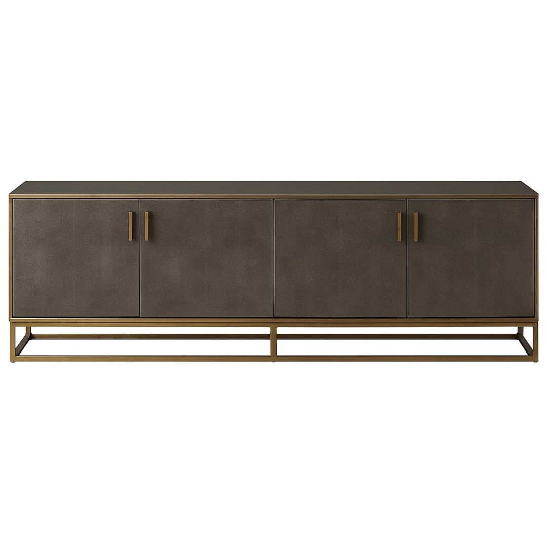 Theodore Alexander Console Fisher Media in Tempest - Large