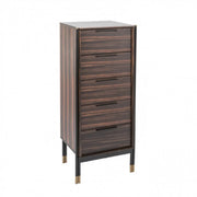 Twenty10 Design Bali Tallboy Narrow Chest - Ebony Nicholas John Interiors