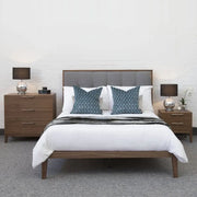 Twenty10 Design Calla Bed in Walnut/Grey - Kingsize Nicholas John Interiors