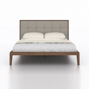 Twenty10 Design Calla Double Bed in Walnut/Stone Nicholas John Interiors