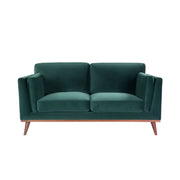 Twenty10 Design Mickey 2 Seat Sofa - Emerald Green Velvet