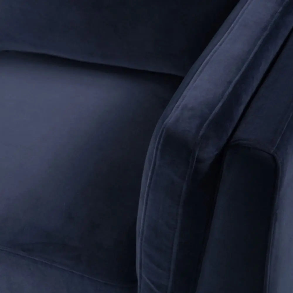 Twenty10 Design Mickey 2 Seat Sofa - Midnight Blue Velvet
