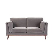Twenty10 Design Mickey 2 Seat Sofa - Stone Grey Velvet