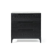 Twenty10 Design Orchid Marble 3 Drawer Chest - Black Chest of Drawers