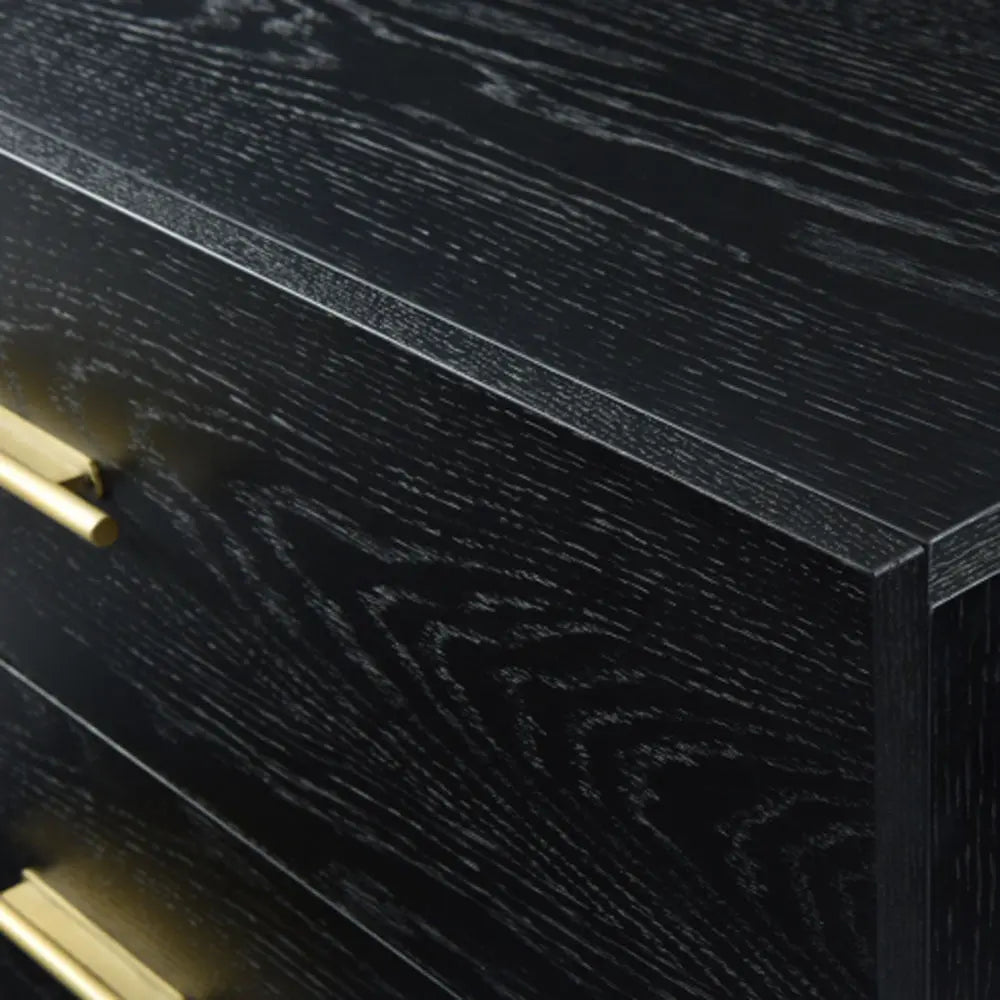 Twenty10 Design Tulip Black Oak Drawer Chest Chest of Drawers