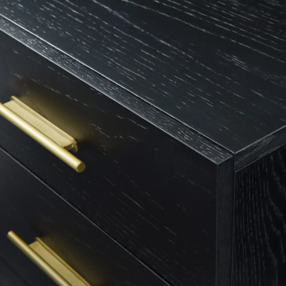 Twenty10 Design Tulip Black Oak Tall Chest Chest of Drawers