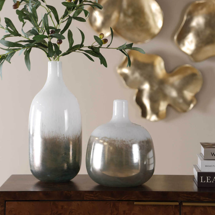 Uttermost Cardoni Smoke Vases - Set of 2