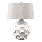 Guerina Scalloped Lamp - White