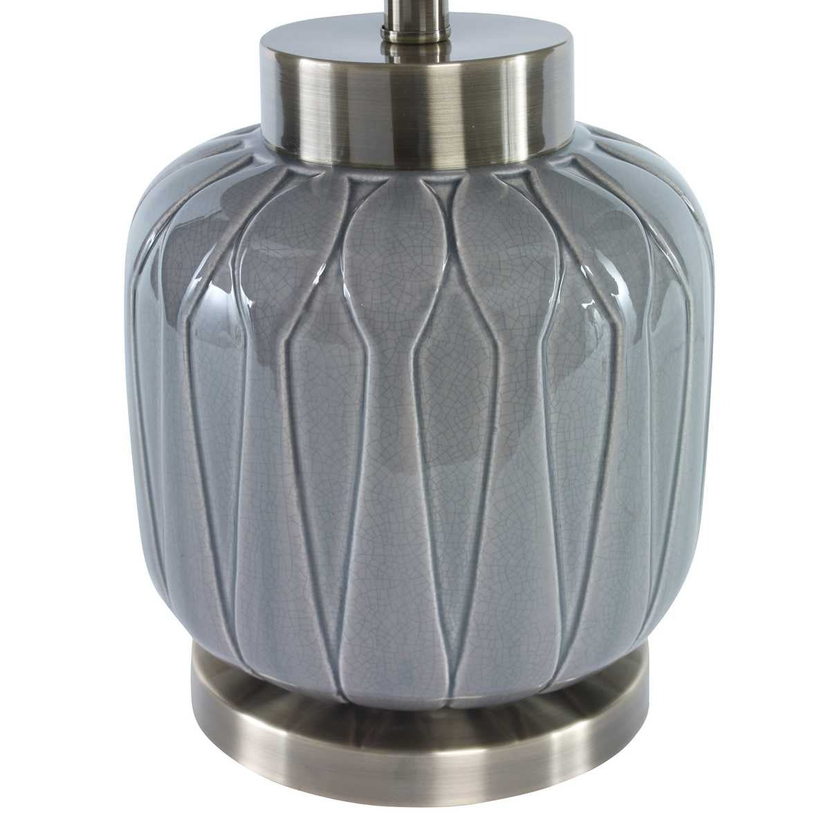 Uttermost Zahlia Aged Grey Ceramic Lamp