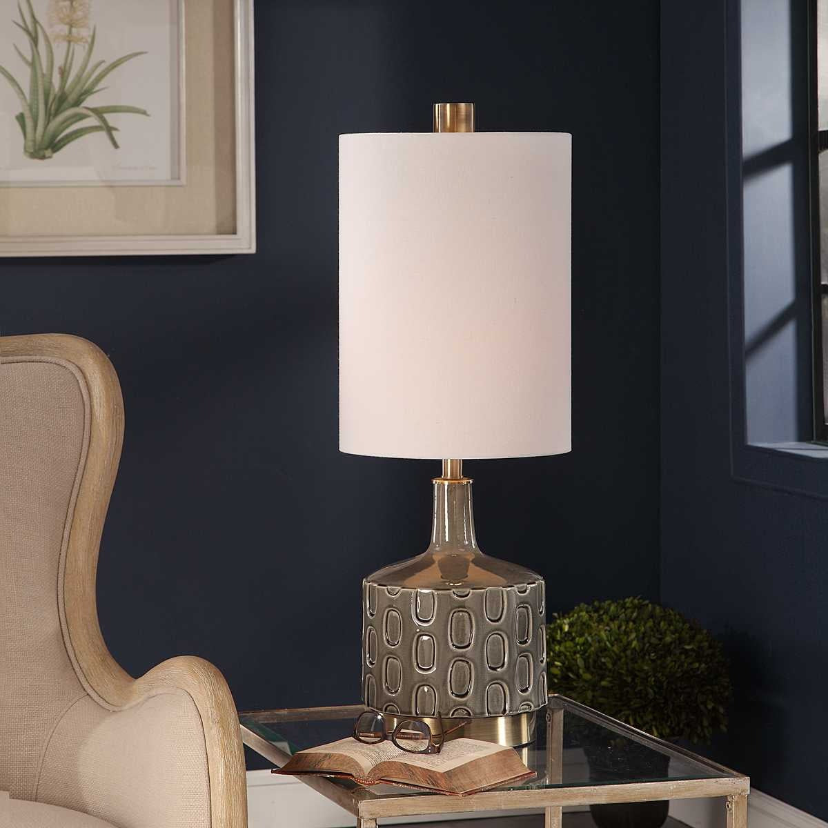 Uttermost Darrin Grey Table Lamp