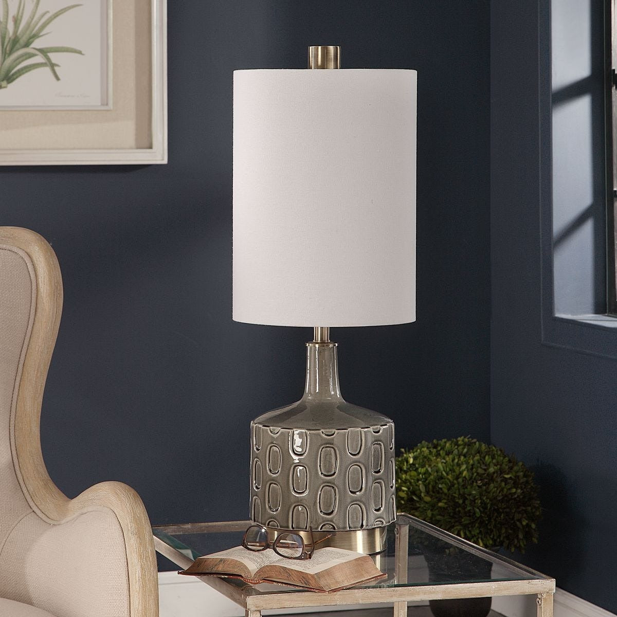 Uttermost Darrin Grey Table Lamp