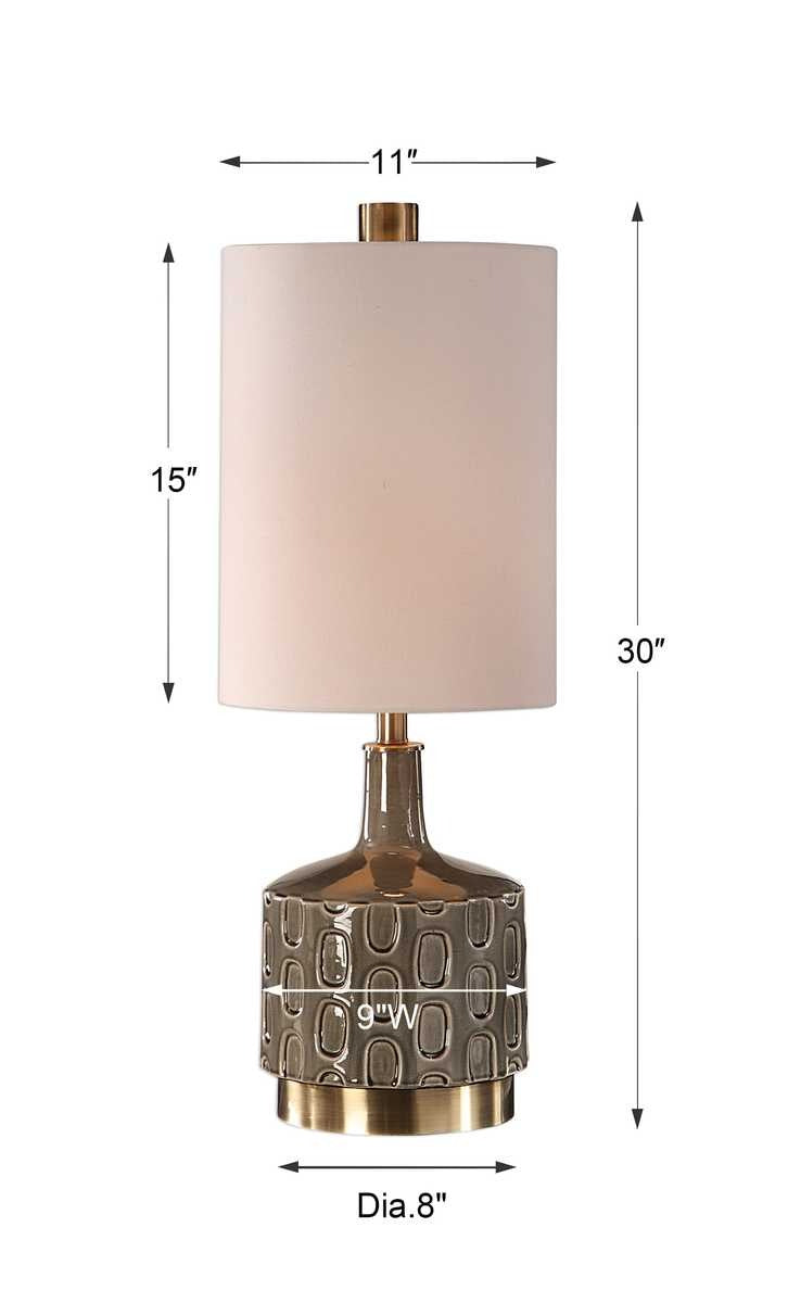 Uttermost Darrin Grey Table Lamp