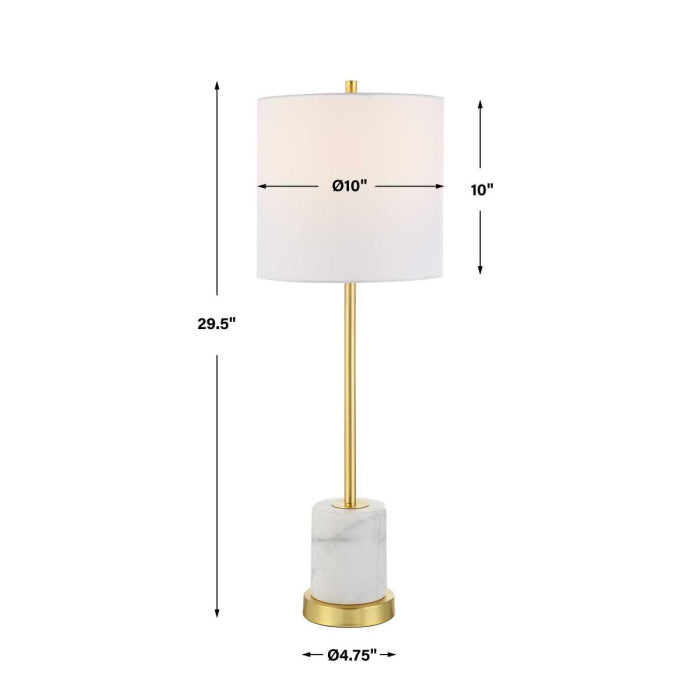 Uttermost Turret Gold Buffet Lamp