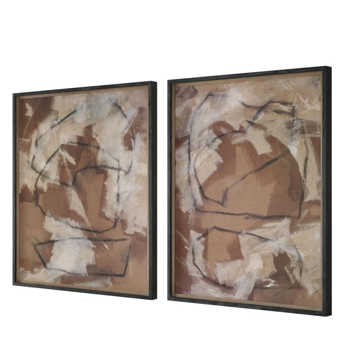 Uttermost Rush & Dash Framed Prints, Set of 2