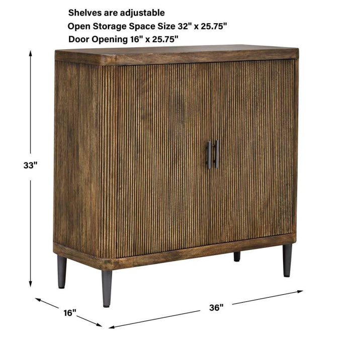 Uttermost Pinstripe 2 Door Cabinet