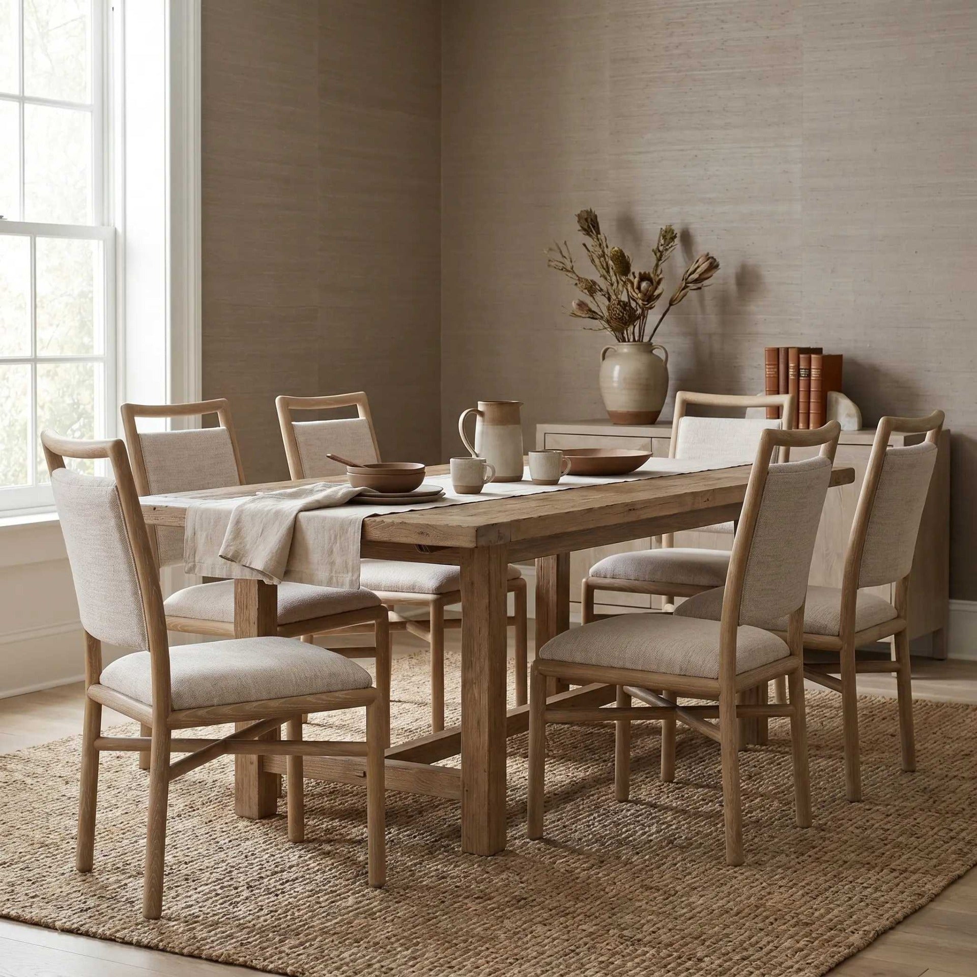 Theodore Alexander Chair Montauk Upholstered Dining Side in Light