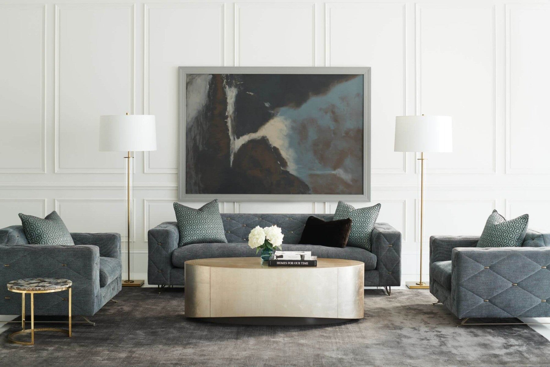 Caracole Come Oval Here Coffee Table