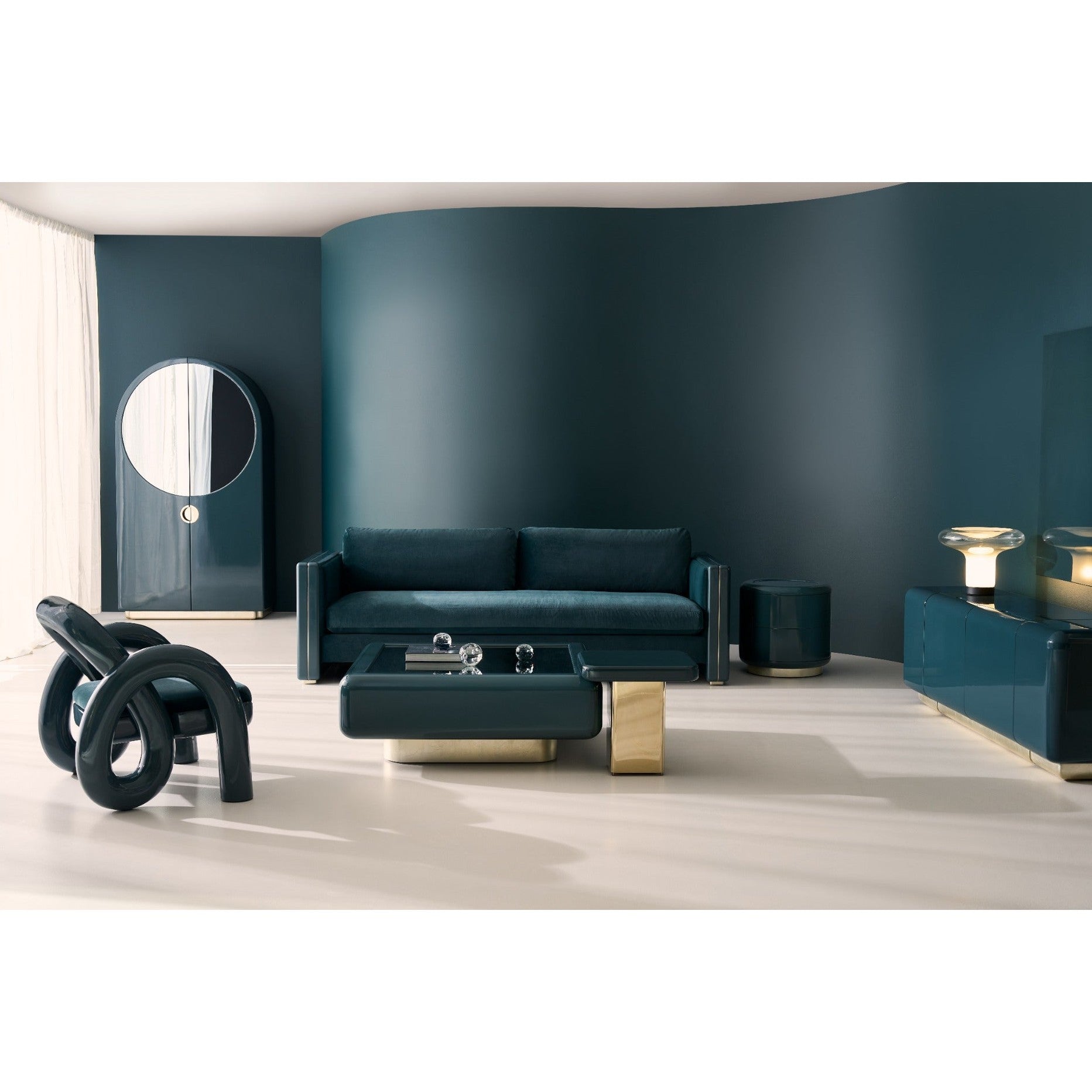 Caracole Gelee Armoire in Apatite