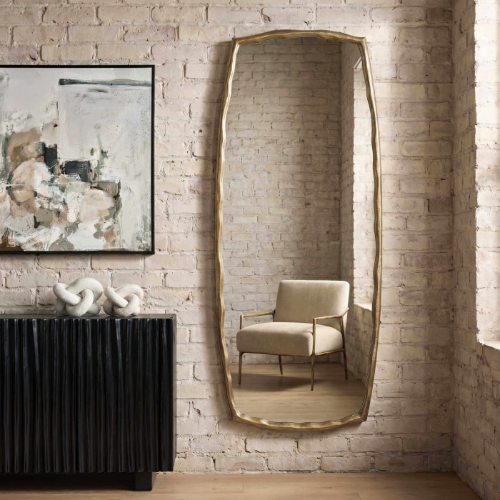 Uttermost Adair Antique Brass Tall Mirror