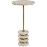 Adames Travertine Drink Table