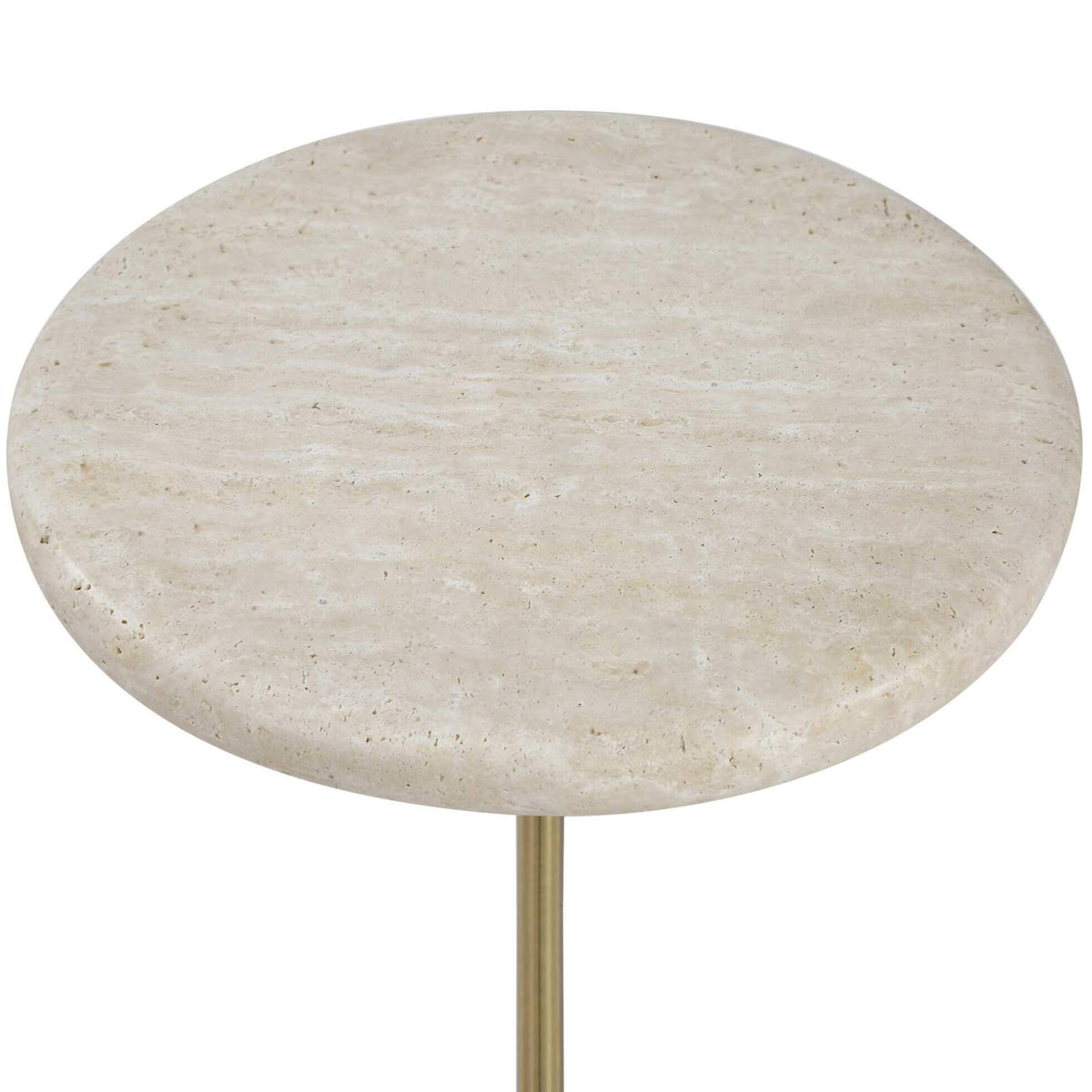 Uttermost Adames Travertine Drink Table