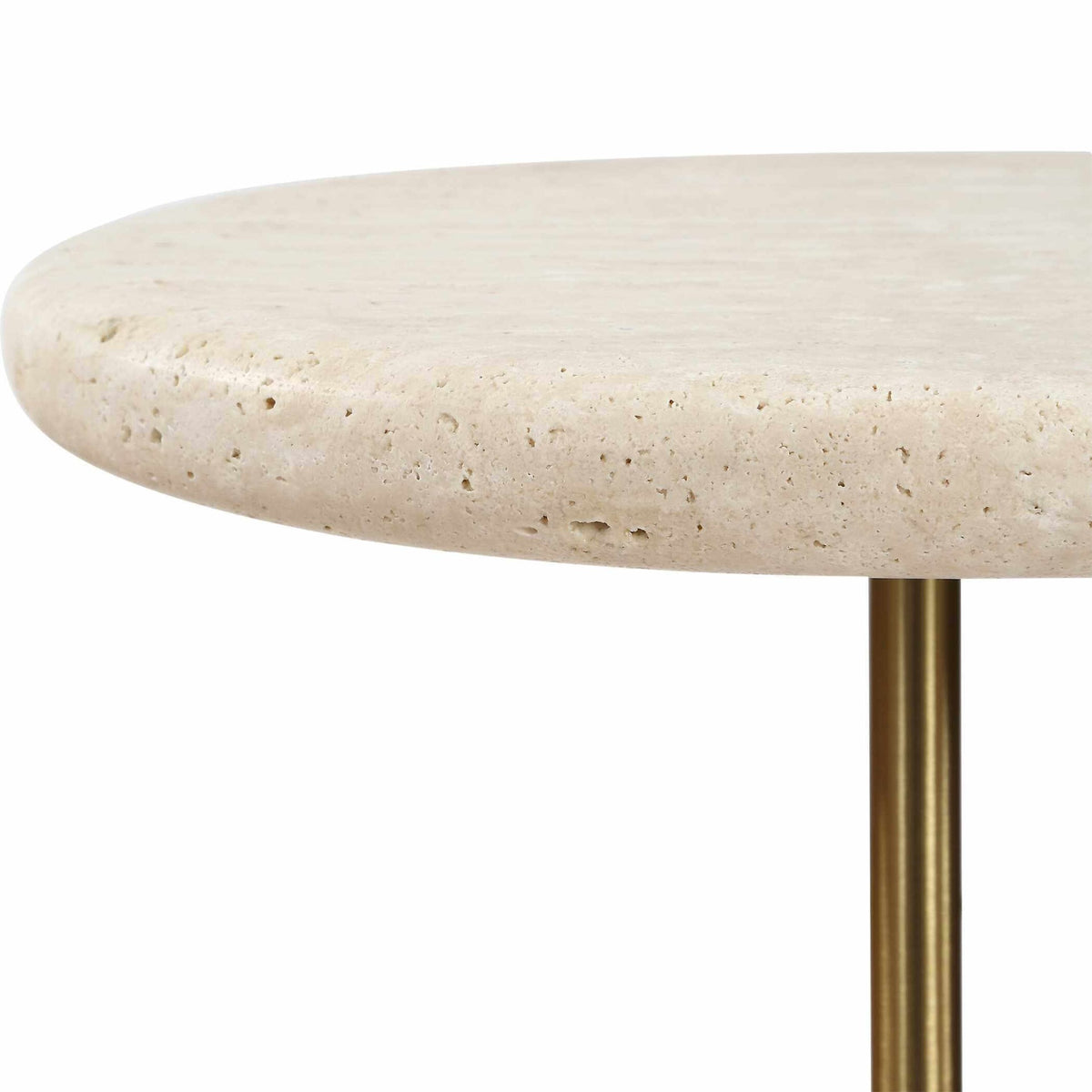 Uttermost Adames Travertine Drink Table
