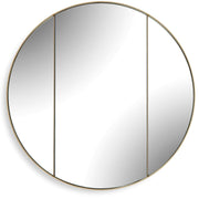 Amram Antique Brass Round Mirror