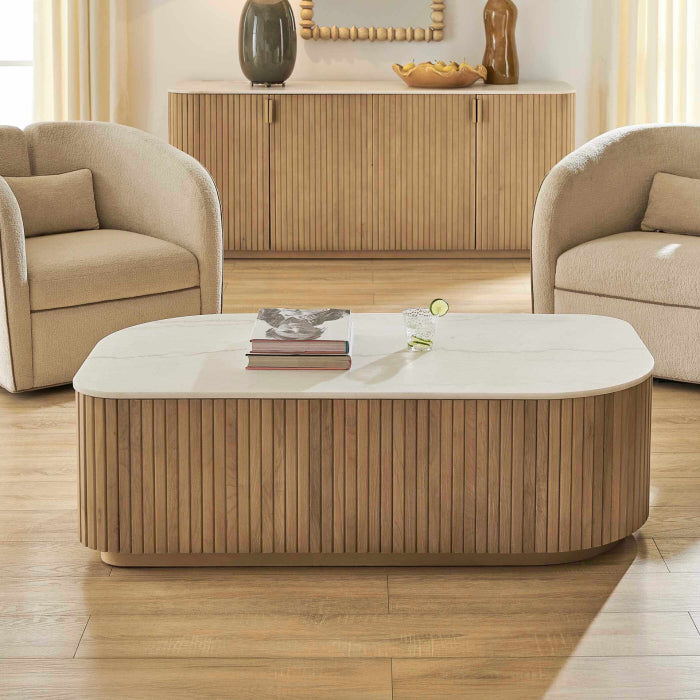 Uttermost Arik Marble Top Coffee Table