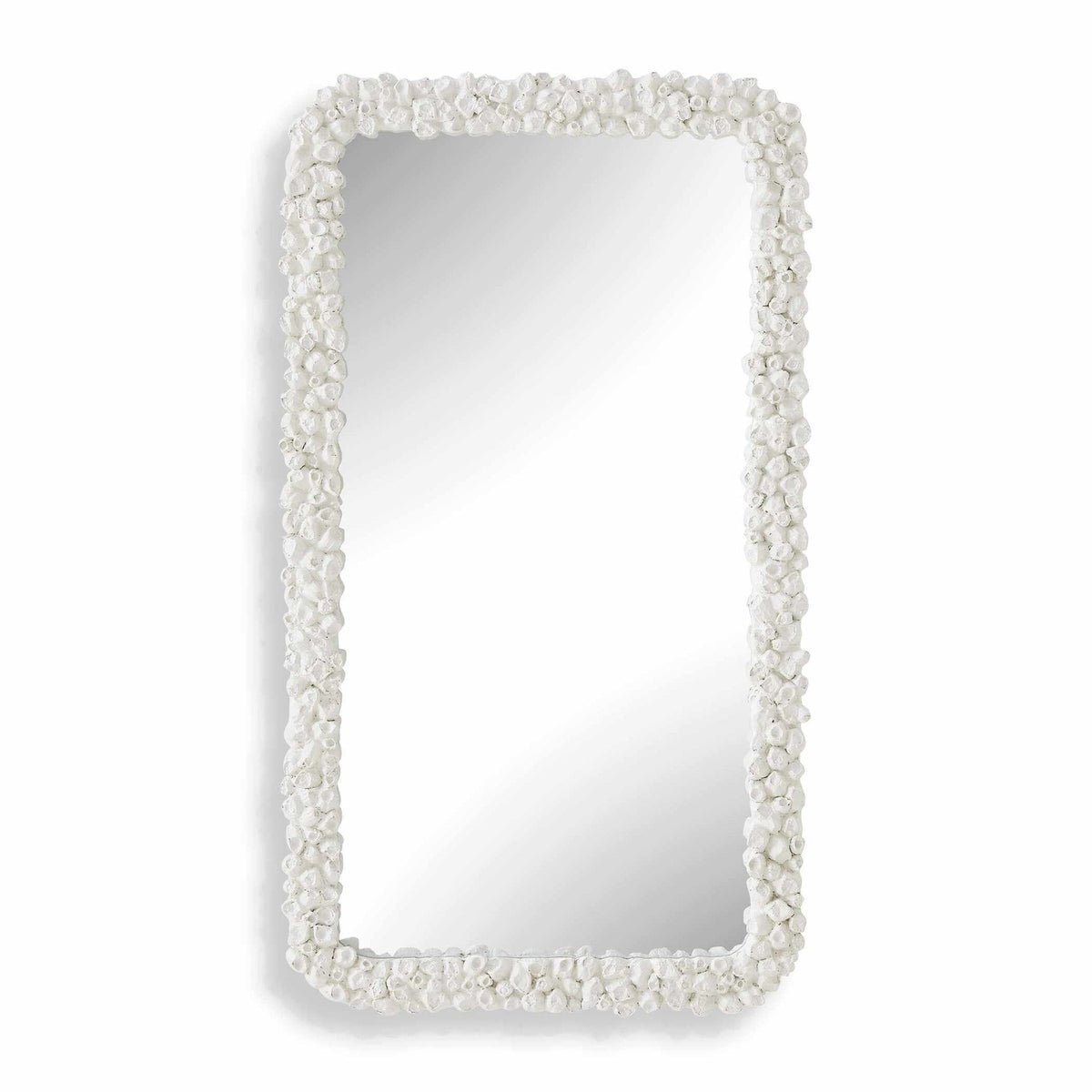 Barnacle Rectangular White Mirror
